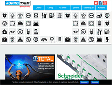 Tablet Screenshot of jupro-taim.pl